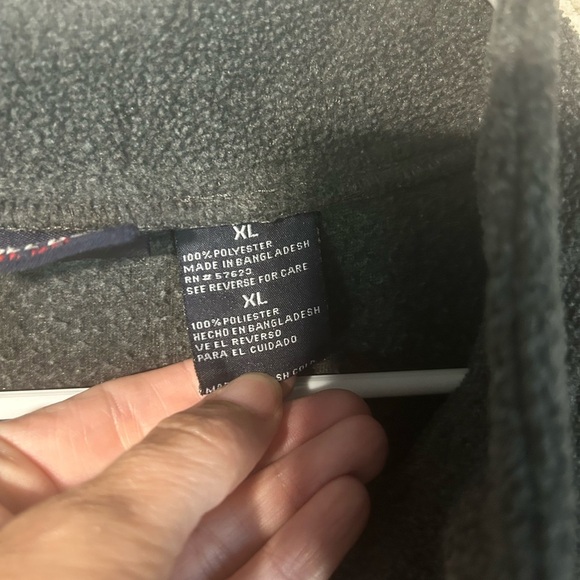 Vintage Bugle Boy Mens 1/4 Zip Fleece Pullover Lined Pockets XL. Outdoor Casual - Picture 3 of 8